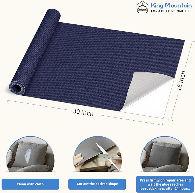 KING MOUNTAIN Canvas Repair Patch 16×30 Inch Self-Adhesive Waterproof Fabric - Image 4
