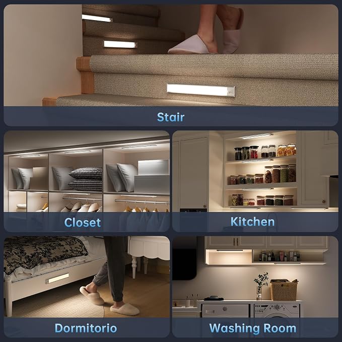 Under Cabinet Lighting, 5 Pack Rechargeable Motion Sensor Light Indoor - Image 8