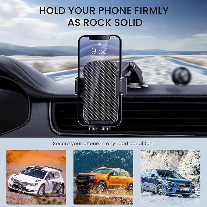 Qifutan Universal Car Phone Holder Automobile Cell Phone Holder Car Mount - Image 6