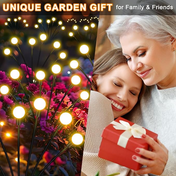 NBQQ Solar Garden Lights, Solar Firefly Lights, Solar Lights Outdoor Decorative - Image 2