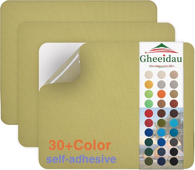 Gheeidau Canvas Repair Patch 9×11 Inch 3Pcs Waterproof Self-Adhesive Fabric by Givethingsanewlife