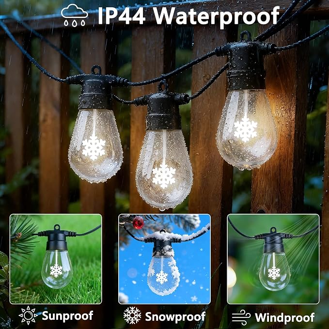 LED Outdoor String Lights, 50FT Patio Lights - Image 4