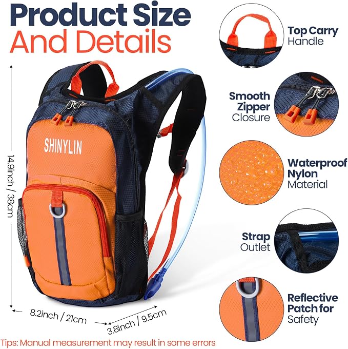 Shinylin 2 Pcs Kids Hydration Backpack - Image 2