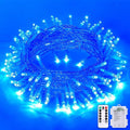 JMEXSUSS 33ft 100 LED Blue Christmas Tree Lights, Battery Operated Christmas by JMEXSUSS
