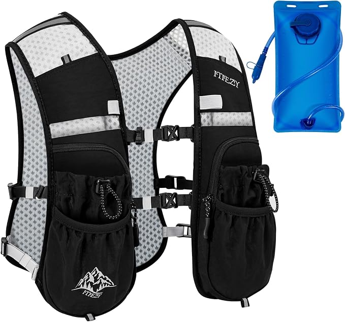 ITIEZY Running Vest for Women Men, 5L Hydration Backpack Lightweight Running by ITIEZY