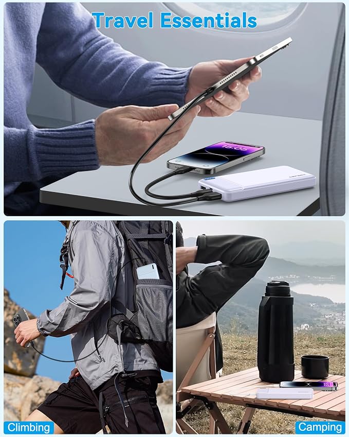 AsperX 2-Pack 10000mAh USB C Output Portable Charger Power Bank Fast Charging - Image 6