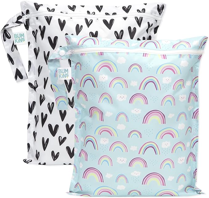 Bumkins - Waterproof Wet Bag - For Baby, Swim Suit, Cloth Diapers, Pump Parts by Bumkins