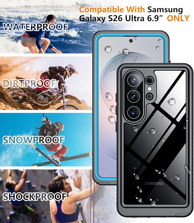 Temdan Designed for Samsung Galaxy S26 Ultra Case Waterproof, Built-in Lens & - Image 5