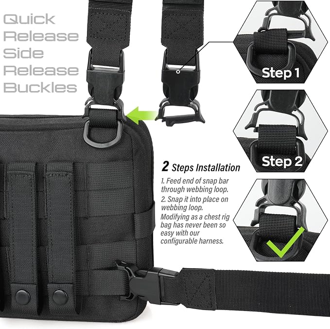 WYNEX Tactical Molle Admin Pouch of Double Layer Design, Admin Pouches Molle - Image 2