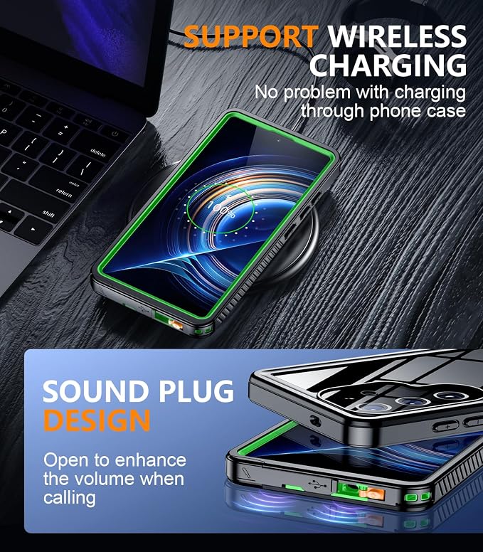 Temdan Designed for Samsung Galaxy S25 Ultra Case Waterproof, Built-in Lens & - Image 6