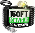 POWGRN 150FT 16 3 Outdoor Extension Cord Waterproof, Flexible 3 Prong Cold by POWGRN
