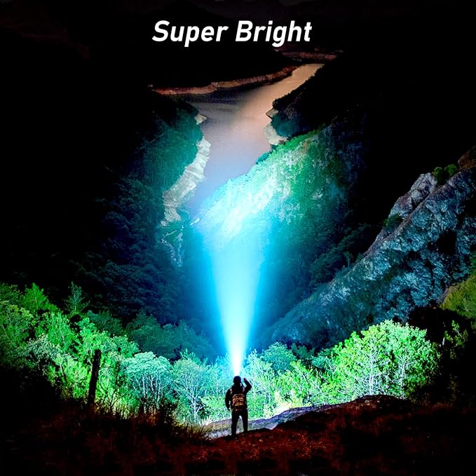 Blukar LED Headlamp, 2000L Super Bright Rechargeable Headlight Flashlight - Image 2