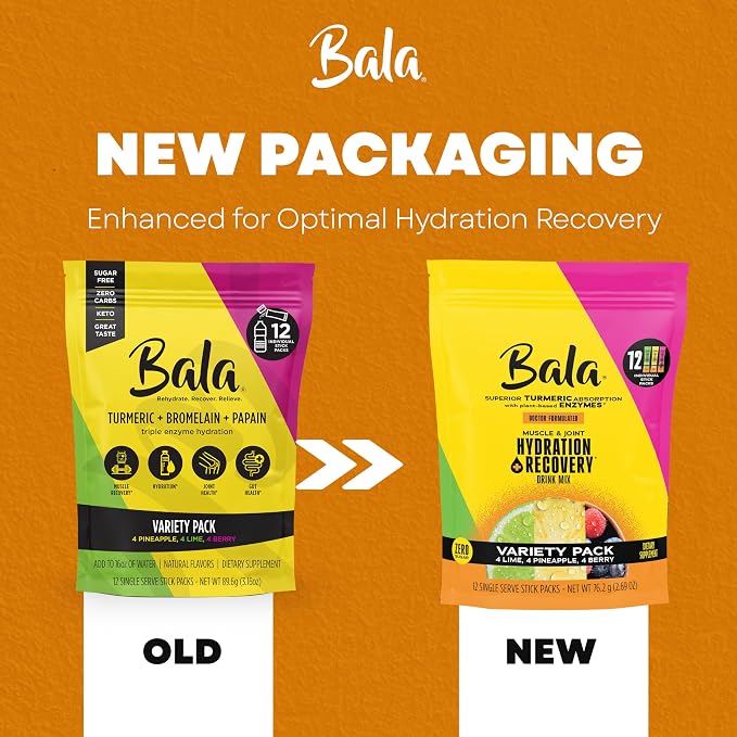 Bala Total Body Wellness Drink Mix, Hydrate & Recover Variety Pack, Lime & Berry - Image 8