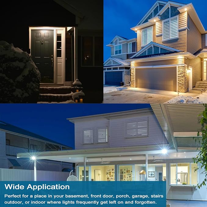Motion Sensor Light Bulbs for Outdoor Indoor, 9W A19 Motion Detector Led Bulb - Image 7