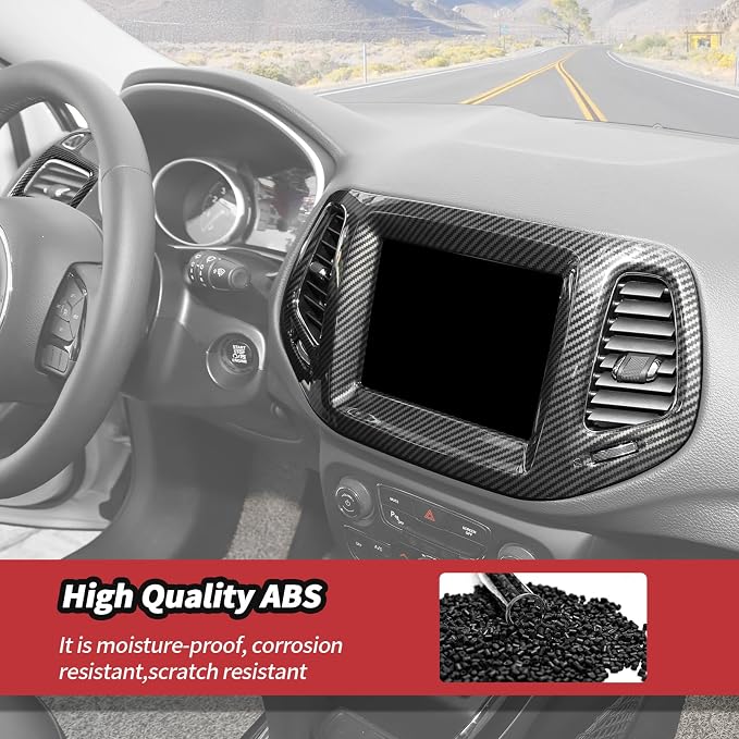 JeCar 3pcs Carbon Fiber Dash Vent Cover Trim Kit - Image 7