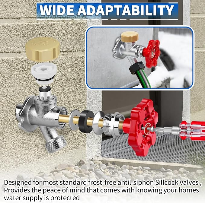 Outdoor Faucet Repair Kit, ASSE 1019-A Vacuum Breaker Outside Faucet Repair Kit - Image 9