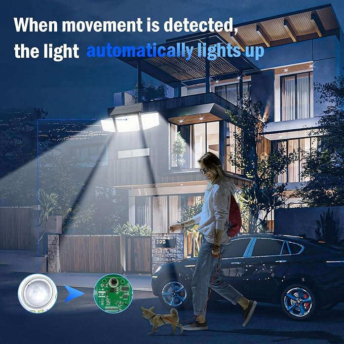daphino 2500LM Solar Lights Outdoor - Image 9