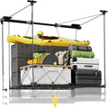 FLEXIMOUNTS GL1 Overhead Garage Lifting Storage Rack, 4x4 Ft Heavy-Duty Metal by FLEXIMOUNTS
