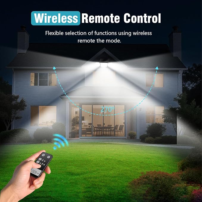 Solar Lights Outdoor Waterproof- 2800LM 200LED Solar Motion Sensor Lights - Image 6