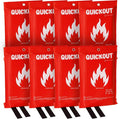 Crystal Lemon Fire Blanket 8-Pack, Home and Kitchen Fire Safety Blankets by CrystalLemon