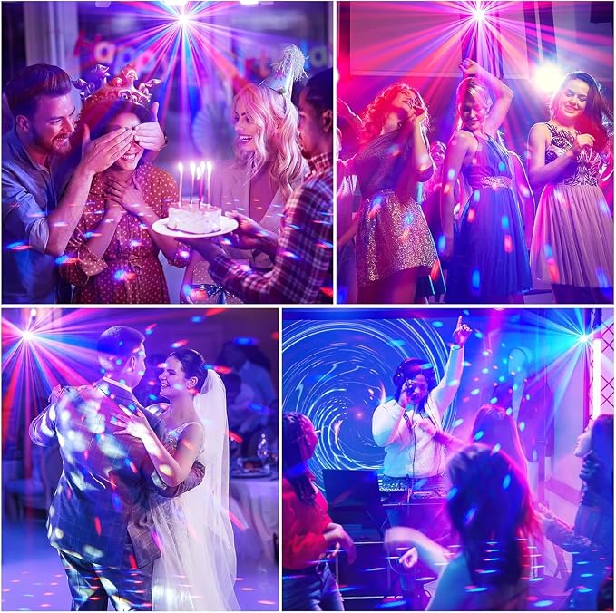 Battery Powered Disco Ball, Rechargeable Party Lights, Strobe Lights Sound - Image 7