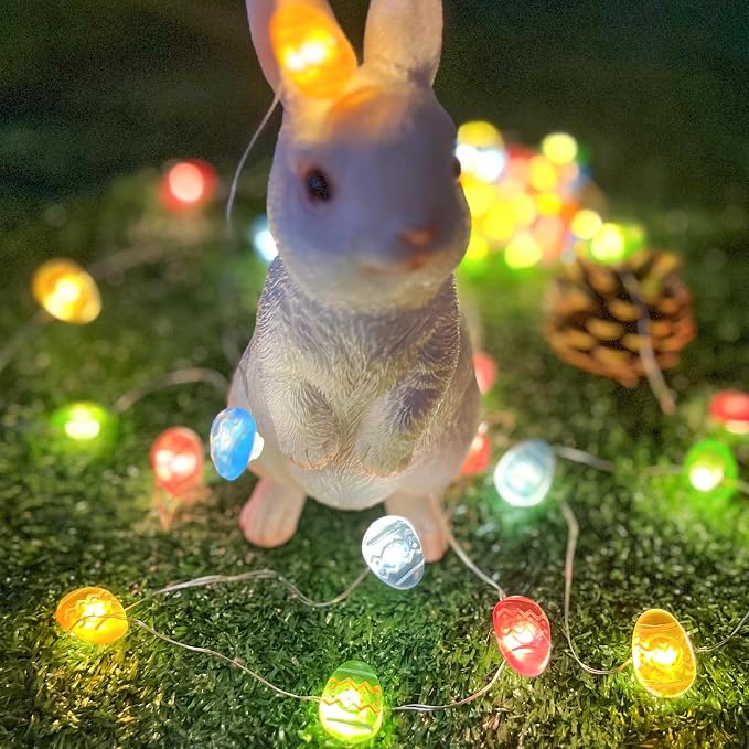 Easter Decorations Easter Egg Lights, Pastel Fairy Lights Battery Operated - Image 5