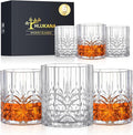 Hlukana Unbreakable Plastic Whiskey Glasses Set of 6, 14 Oz Old Fashioned by Hlukana