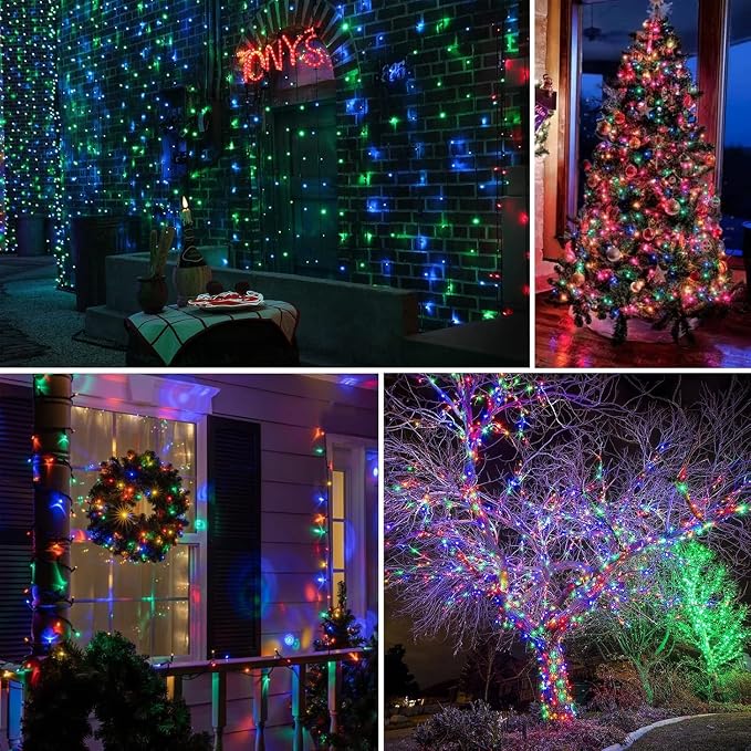 2-Pack Connectable Christmas Lights Outdoor, Total 164FT 400LED Christmas - Image 3