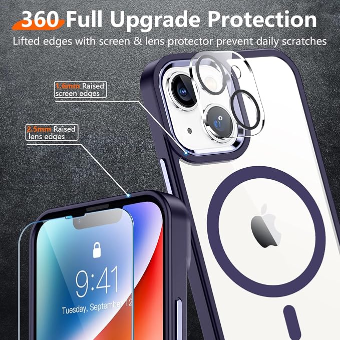 Red2Fire Magnetic for iPhone 15 Plus Case for iPhone 14 Plus Case Clear - Image 5