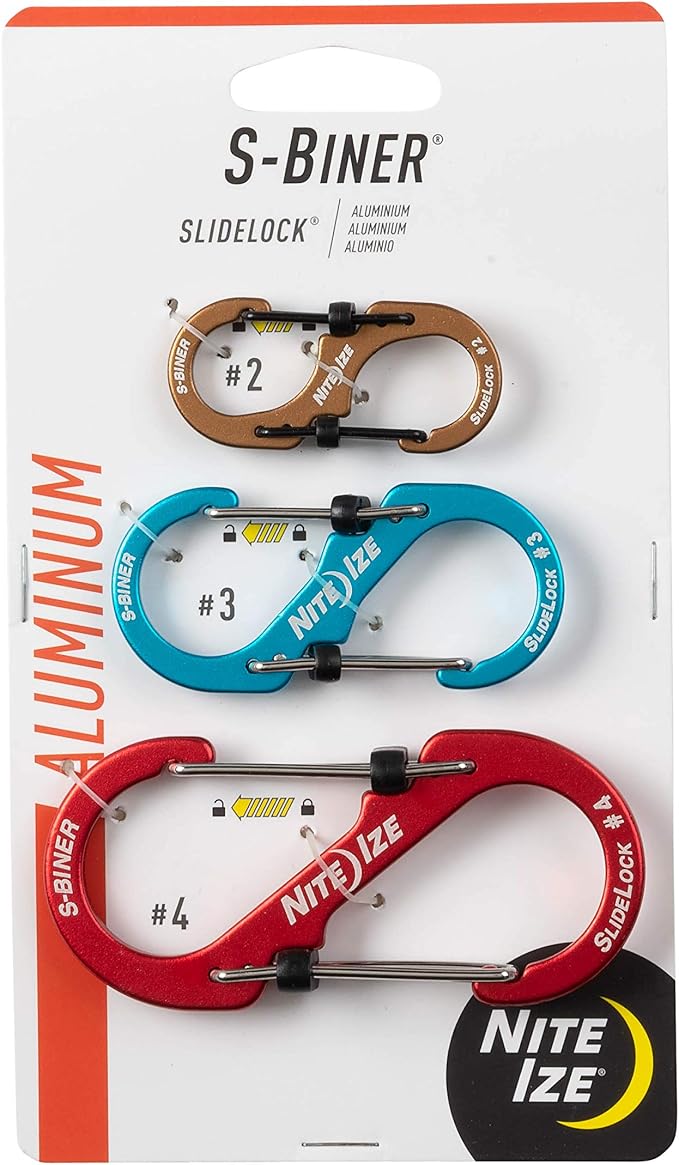 Nite Ize S-Biner SlideLock Stainless Steel Dual Locking Carabiner by NiteIze