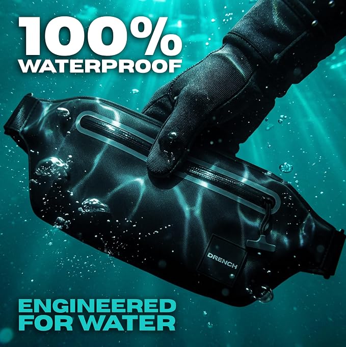 Drench 100% Underwater Waterproof Fanny Pack. Waist Pack. Submersible - Image 3