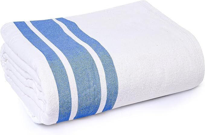Linteum Textile Cotton Blended Hospital Patient Bath Blanket, Bed Bath Sheet by LinteumTextileSupply