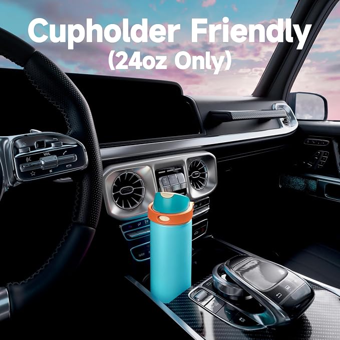 24 oz Insulated Water Bottle for Men: Meoky Stainless Steel Water Bottle - Image 7