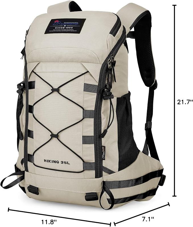 MOUNTAINTOP Hiking Backpack 35L Travel Backpack Lightweight Daypack - Image 9