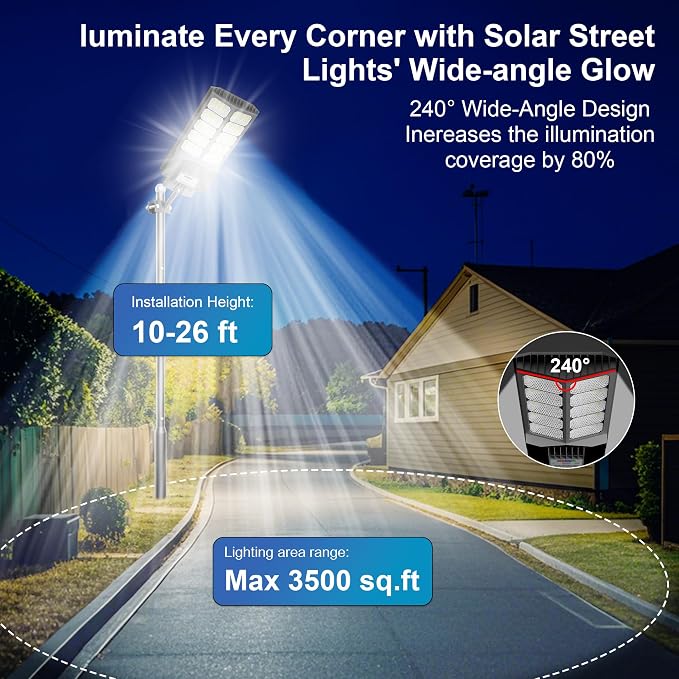 Solar Street Lights Outdoor Waterproof Dusk to Down - Image 4