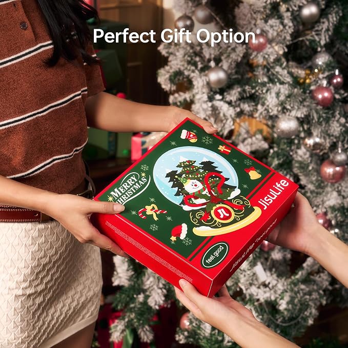 JISULIFE Handheld Turbo Fan, 4000mAh Rechargeable Portable Fan - Image 3