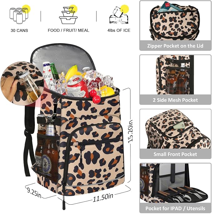 Cooler Backpack Insulated Leakproof Waterproof Backpack Cooler Bag 30/45 Cans - Image 2