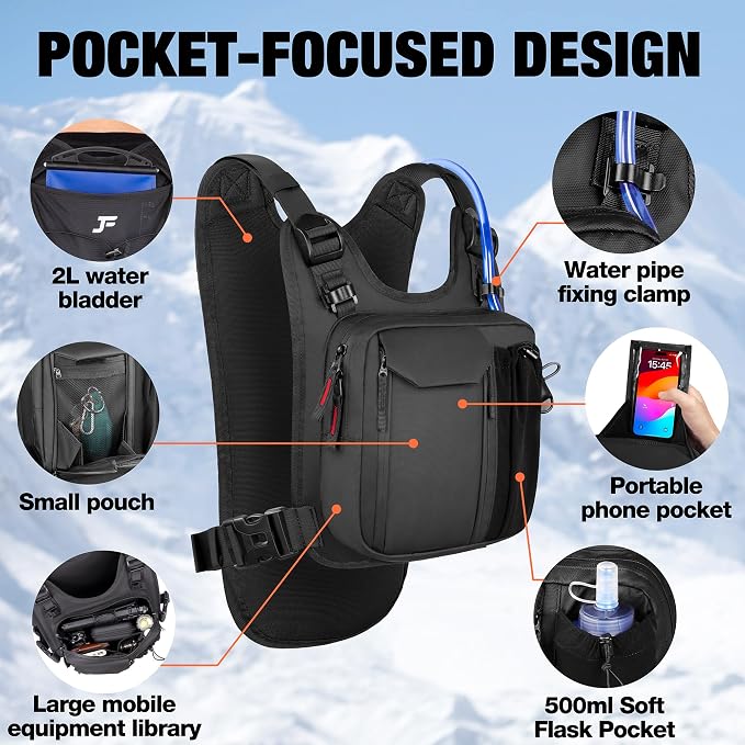 JXFUKAL Running Vest, Lightweight Hydration Backpack - Image 5