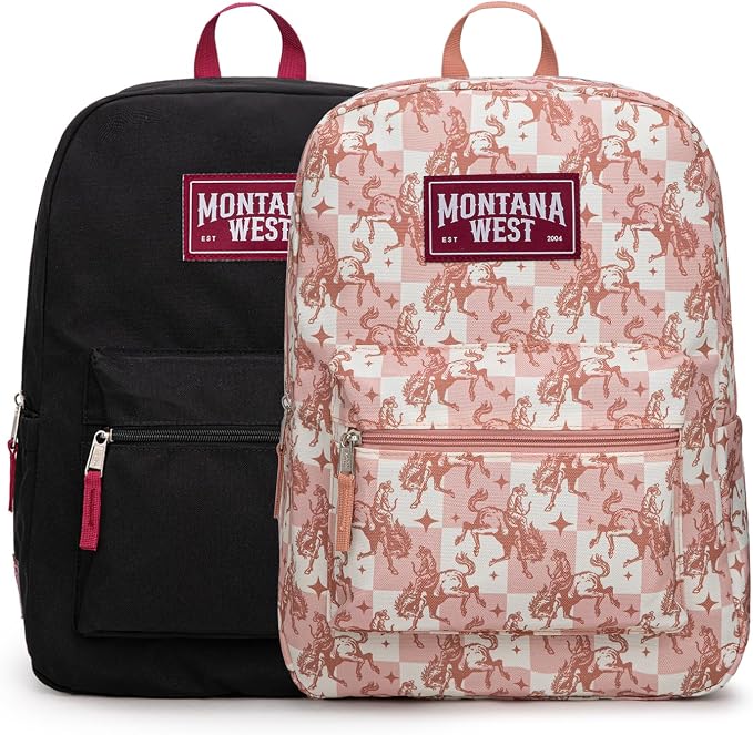 Montana West Backpack for Women Men 2 PCS Lightweight College Bookbags Casual by THEOFFICIALMONTANAWEST