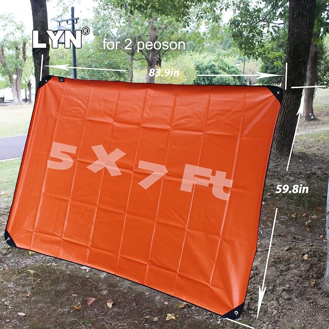 LYN Heavy Duty Emergency Blanket Survival Gear Waterproof Insulated Blanket - Image 2