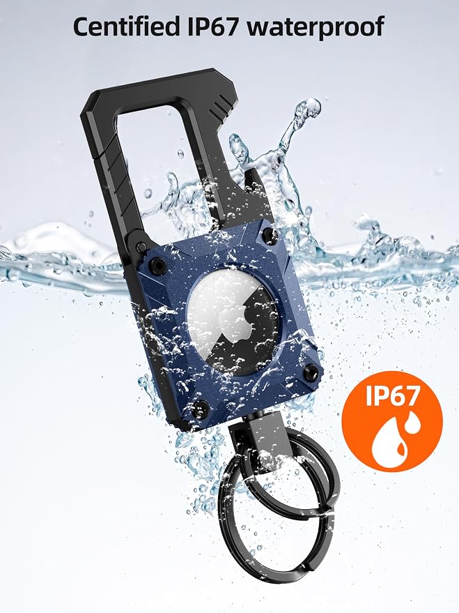 Air Tag Keychain with Carabiner, Heavy Duty Keychain Bottle Opener, Waterproof - Image 7