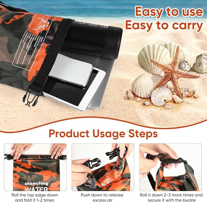 Waterproof Dry Bag 5L/10L/15L/20L/30L Roll Top Dry Storage Backpack - Image 6