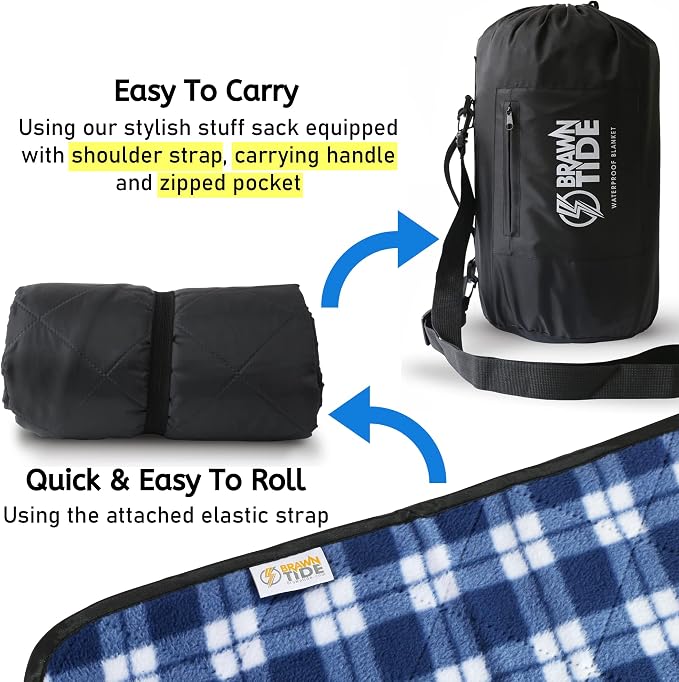 BRAWNTIDE Large Outdoor Waterproof Blanket - Image 4