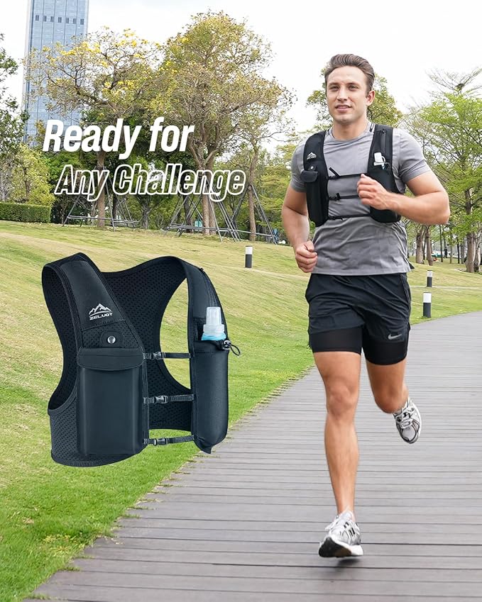 Zelvot Running Vest for Women Men, USA Original Patent, Adjustable Chest Straps - Image 9
