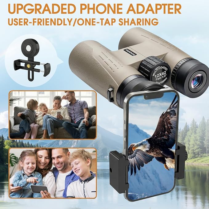 12x42 HD Binoculars for Adults High Powered Binoculars - Image 6
