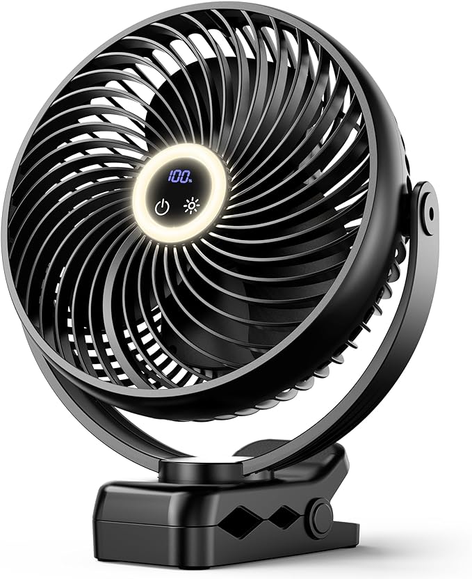 Koonie 10000mAh Portable Clip on Fan by Koonie