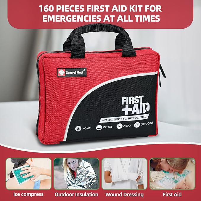 First Aid Kit -160 Pieces Compact and Lightweight - Image 5