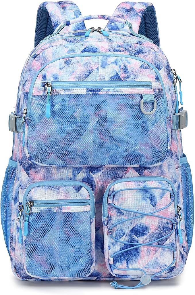 Lohol Multi-Pocket Backpack for School College Travel, Heavy Duty Big Bookbag by Lohol