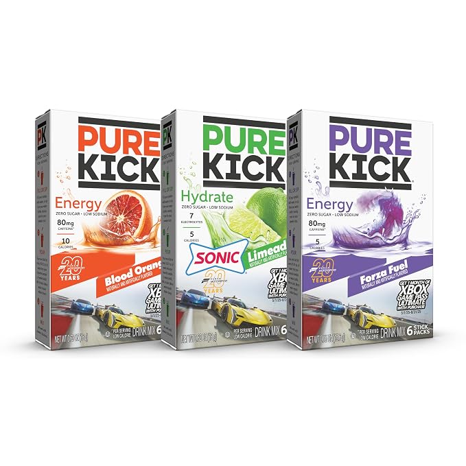 Pure Kick Forza Fuel Limited Edition Energy, Blood Orange Energy & Sonic by PureKick