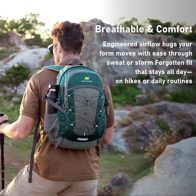 N NEVO RHINO Hiking Backpack 20L Water Resistant Outdoor Day Pack, Lightweight - Image 5